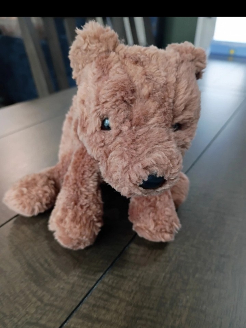 Gund Slider Brown Bear Black Nose Plush 8" Stuffed Animal
